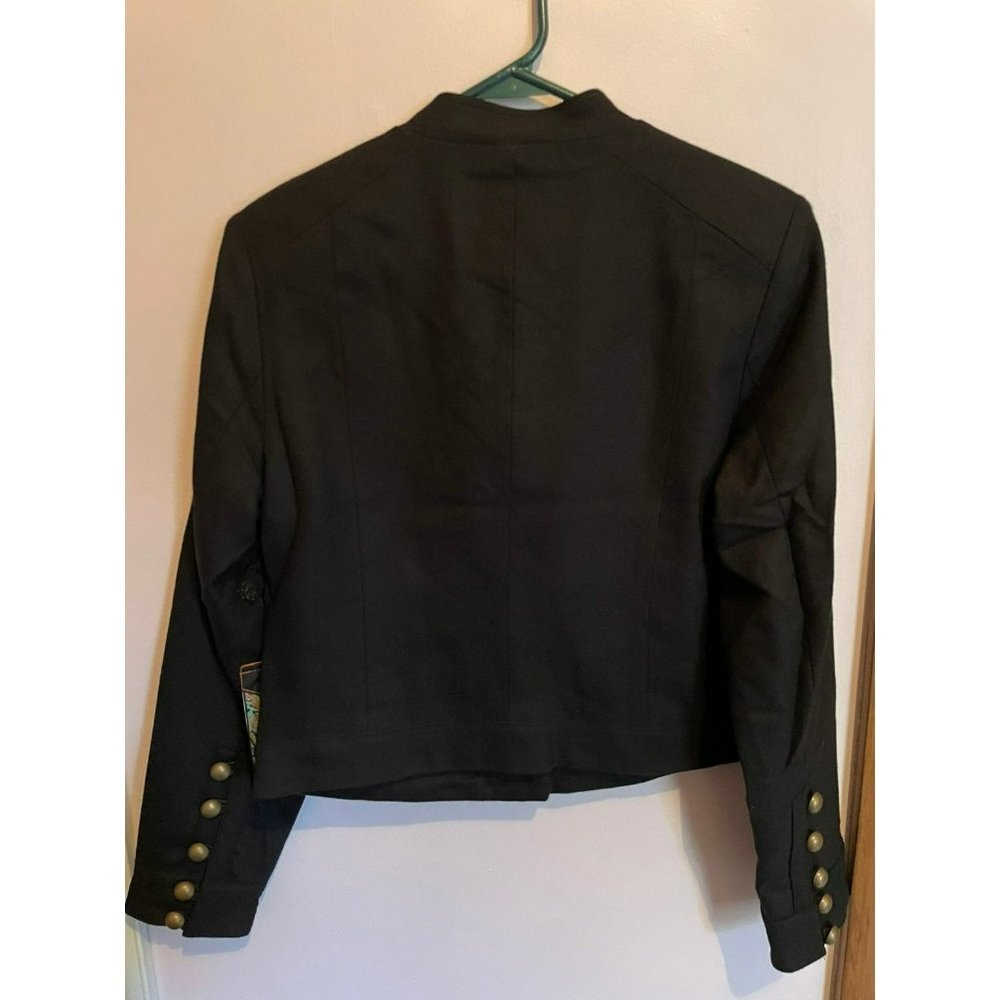 Ladies 2HO Two Old Hippies Threads Wool Military Jacket Size Medium - Picture 9 of 10